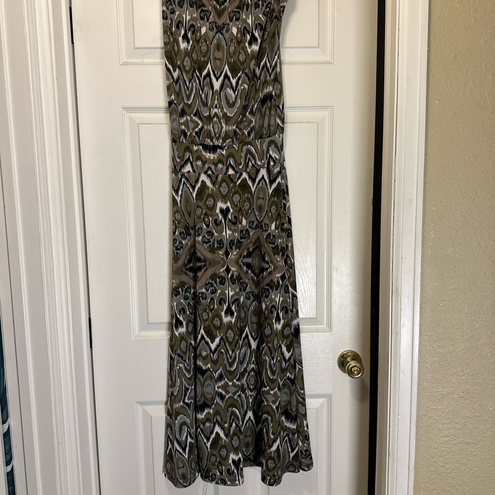 Veronica M Earthy Tones Maxi Dress